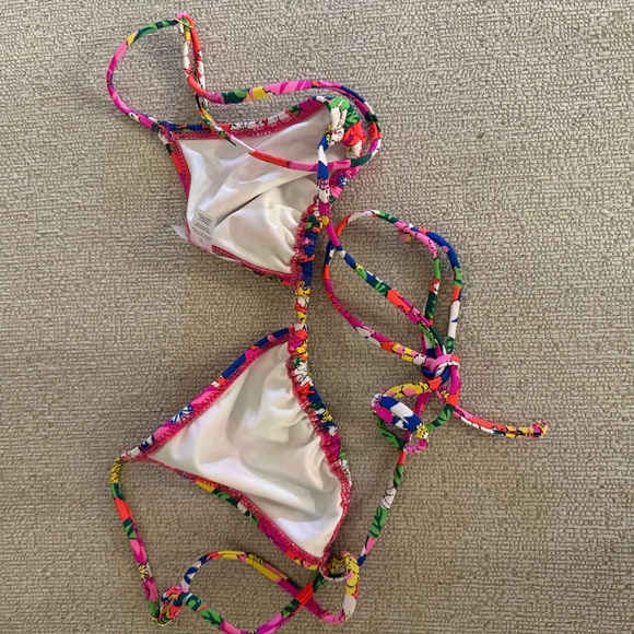 Vanessa Mooney Multicolor Bikini Top - Picture 3 of 4